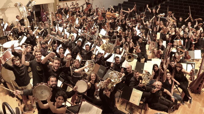 La Orquesta Joven de Andalucía, hace unos años.