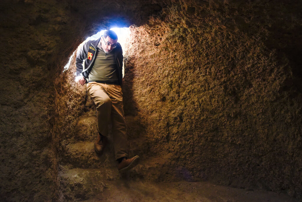 Cueva artificial calcol&iacute;tica la Antoniana, en Gilena