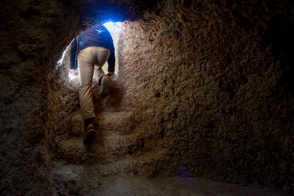 Cueva artificial calcol&iacute;tica la Antoniana, en Gilena