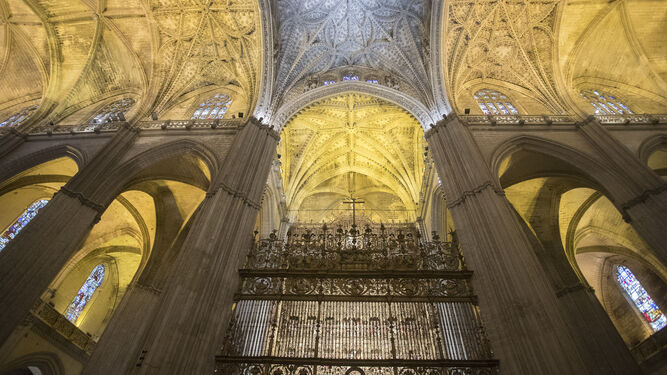 Las bóvedas góticas de la Catedral de Sevilla.