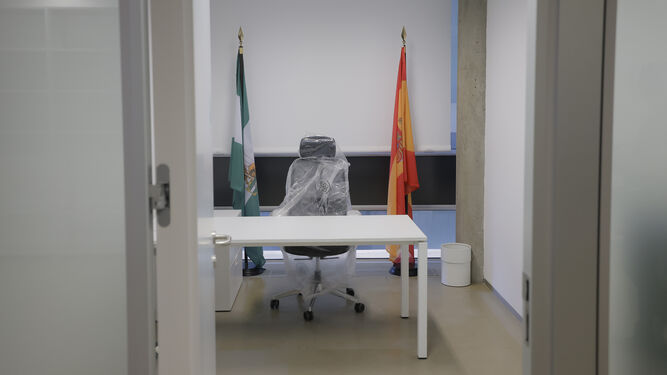 Uno de los despachos de un juez de lo Contencioso en Palmas Altas.