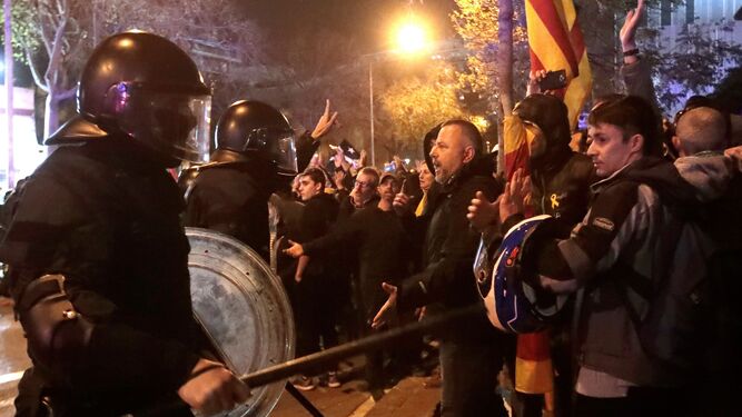 Disturbios en Cataluña en diciembre de 2019