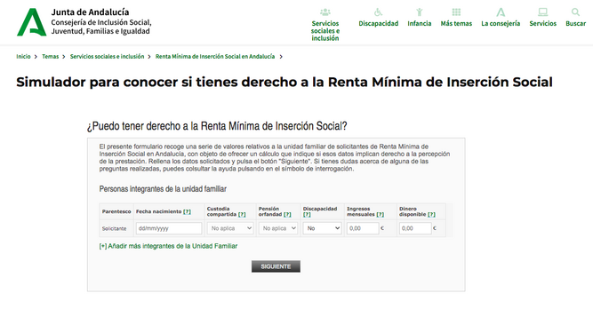 RMISA: cómo solicitar los hasta 1.173 euros al mes en Andalucía