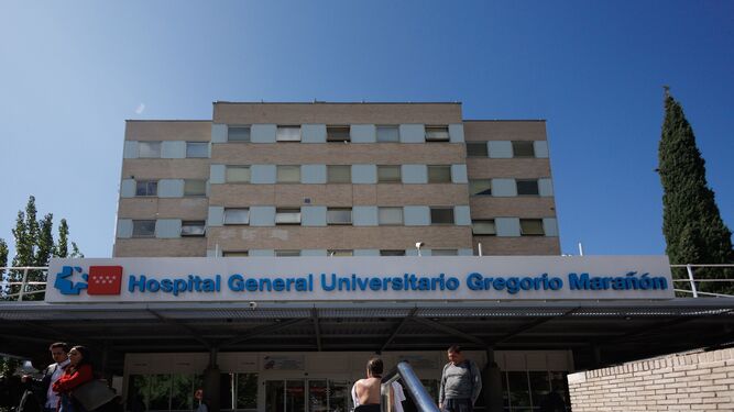 Entrada principal del Hospital Universitario Gregorio  Marañón.