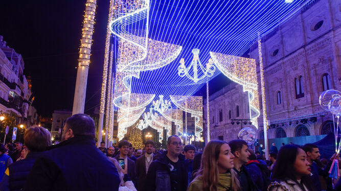 Encendido de la iluminación de Navidad en Sevilla