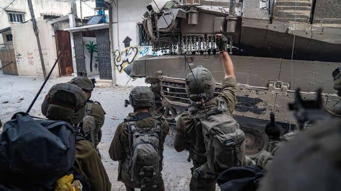 Imagen del Ejército de Israel que ilustra sus operaciones en Gaza