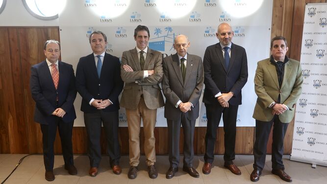 Manuel Sainz, Javier Hernández, José Ignacio de Rojas, Emilio Boja, Manuel Alés y Pedro Lissen.