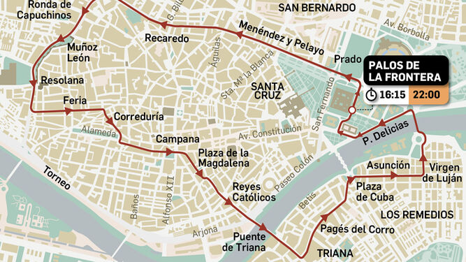 Recorrido y horario de la Cabalgata de Reyes Magos de Sevilla 2024