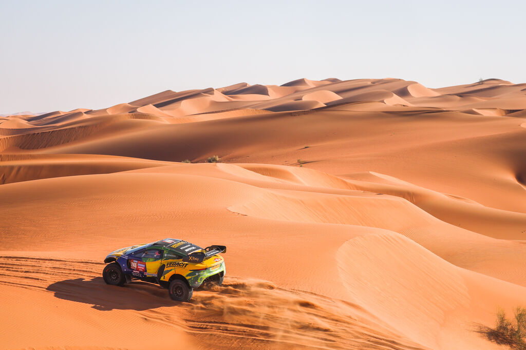 Las espectaculares im&aacute;genes del Dakar por las dunas