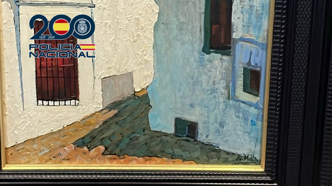 La Policía recupera seis cuadros del pintor Antonio Milla robados en un piso de la Macarena