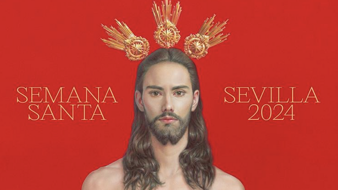 Cartel de Salustiano para la Semana Santa de Sevilla 2024