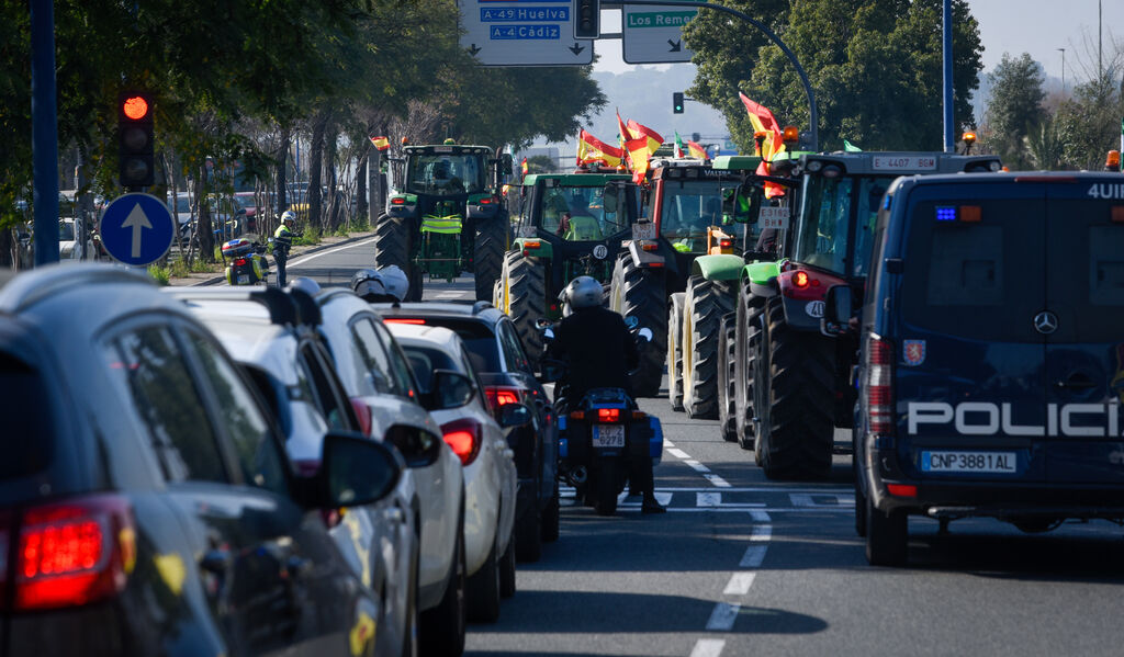 Tractorada en Sevilla