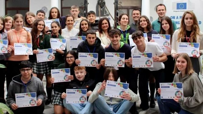 Estudiantes de Alemania y Croacia participan en San Fernando del programa Erasmus con el colegio de Las Carmelitas