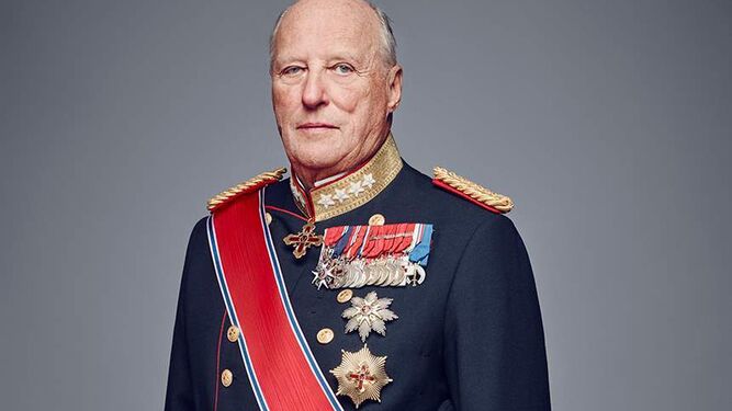 El rey noruego Harald V