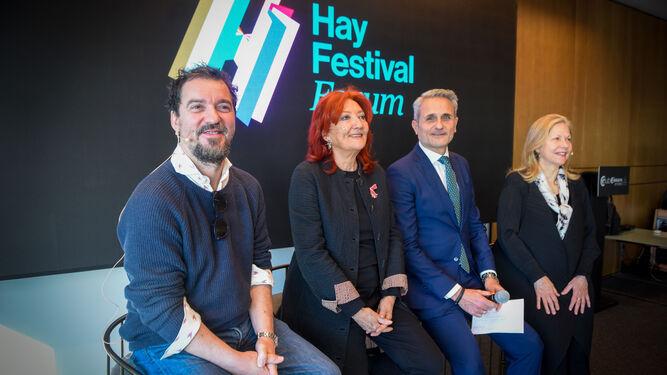 Un momento de la presentación de la programación de Hay Festival Fórum Sevilla.