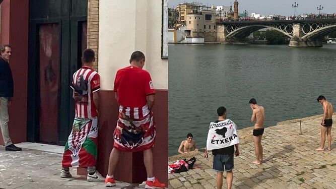 Vergonzosas imágenes antes de la final de Copa en Sevilla